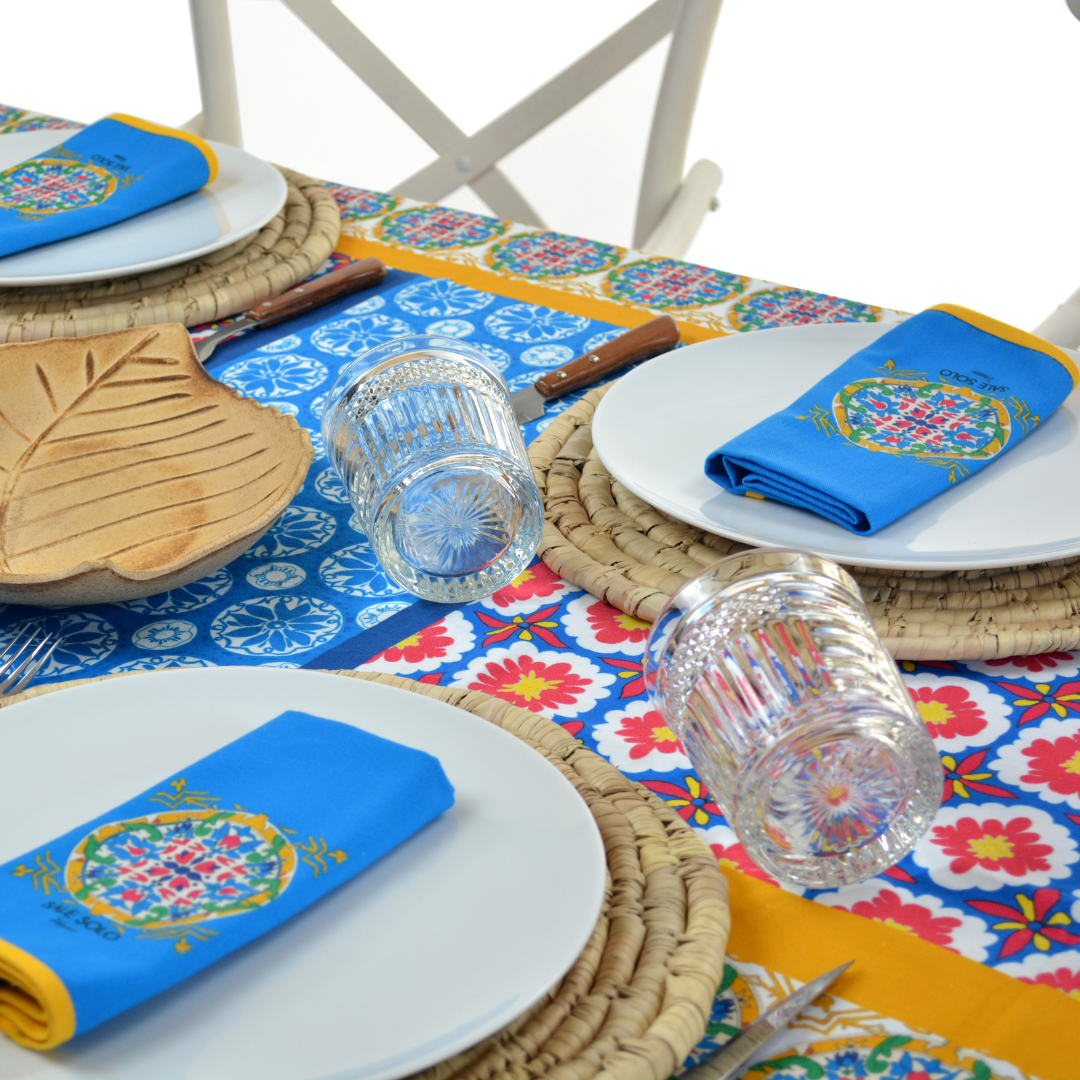 Mantel estampado artesanal Puzzle