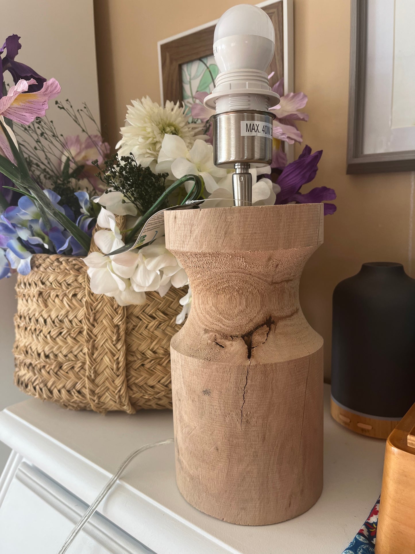 Pie de lámpara tronco pequeño